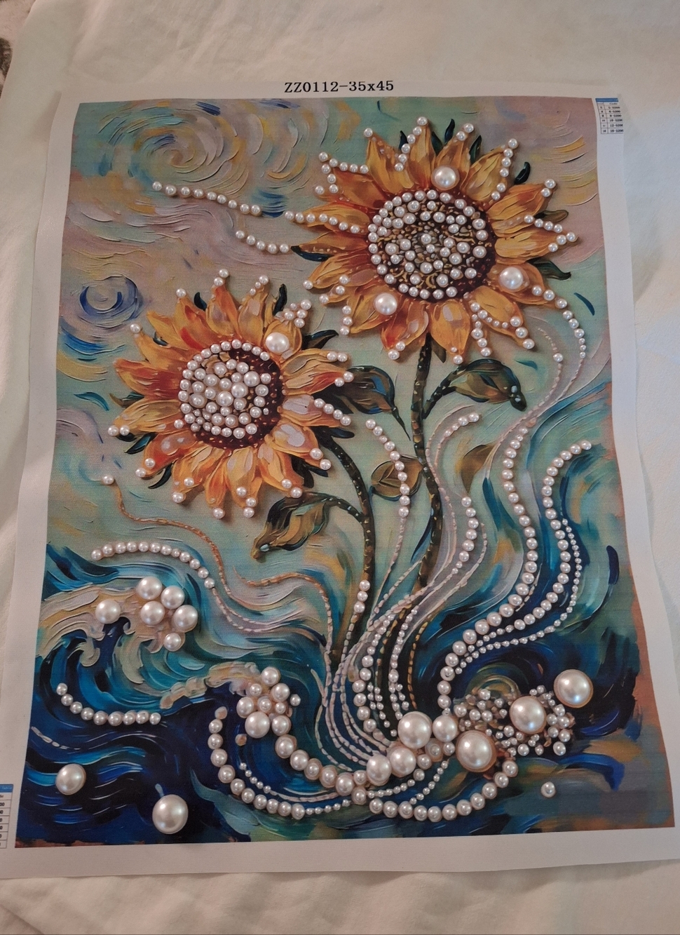 NEW Sunflower Peart Art